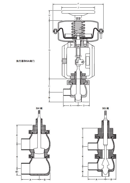 斯派莎克調(diào)節(jié)閥‘S’系列結(jié)構(gòu)圖