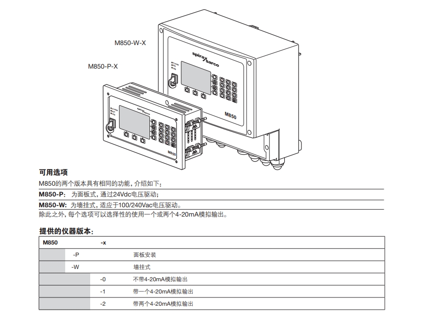 斯派莎克M850流量計算機版本介紹